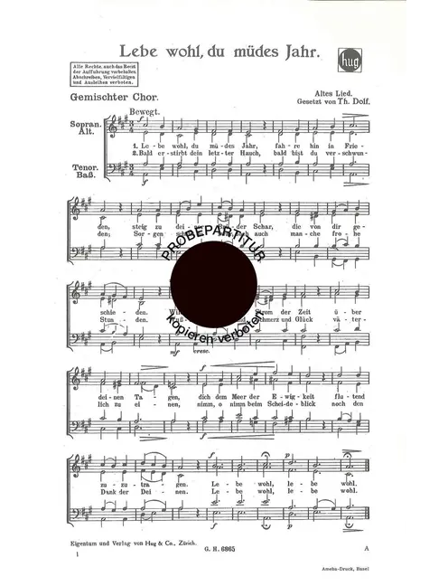 Lebe wohl du müdes Jahr